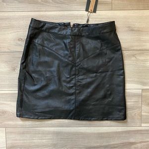 NWT Rusty Faux Leather Skirt